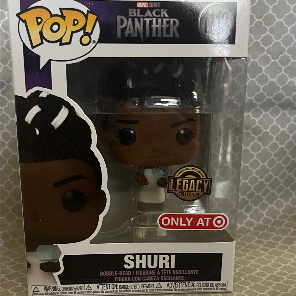 Funko Shuri Bobble-Head with Black and Brown Design